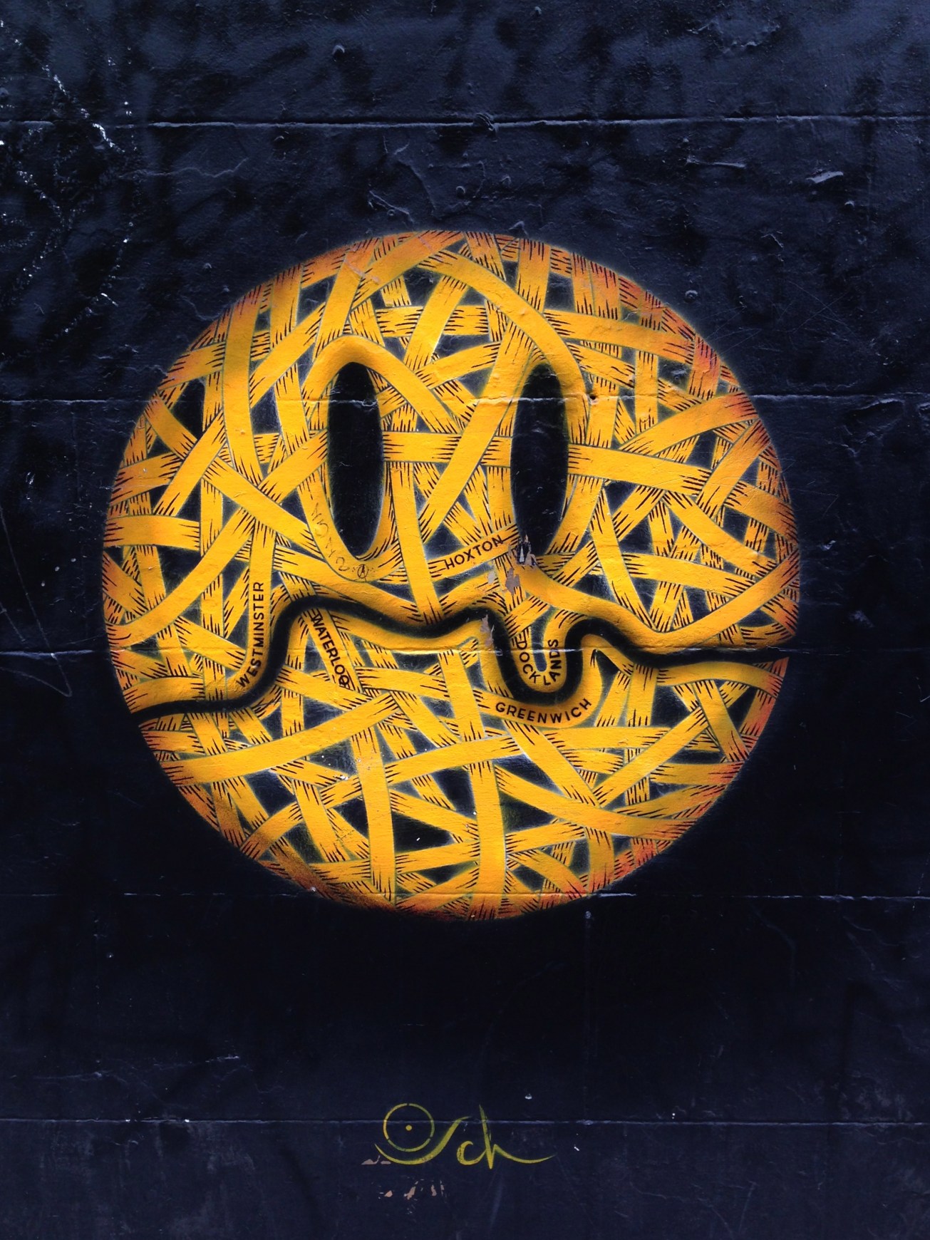 Graffitied London Smile